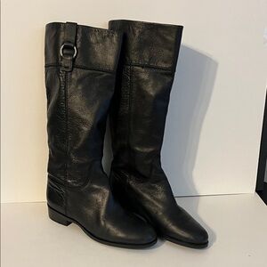 Banana Republic Sleek Black Over the Knee Boots